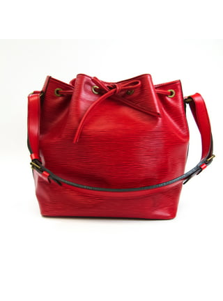 Louis Vuitton Black/Castilian Red Epi Leather Large Noe Bag