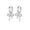 A-Silver, variant on Solid 925 Sterling Silver Bow Drop Hoop Earrings for Women Teens Bowknot Hoop Earrings Huggie Ribbon Earrings