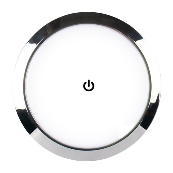 1Pcs 12V/24V LED Touch Lamp RV Ultra-thin Round Dome Light Ceiling Lamp Reading Light For Caravan Boat Yacht Camping Car ,Easy Installation