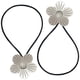 thumbnail image 2 of Corbata de cortina para ventana, cuerda decorativa de metal, cortina de flores, correa de adsorción para baño de oficina, plateado 2 Piezas seitruly HA002832-03, 2 of 6