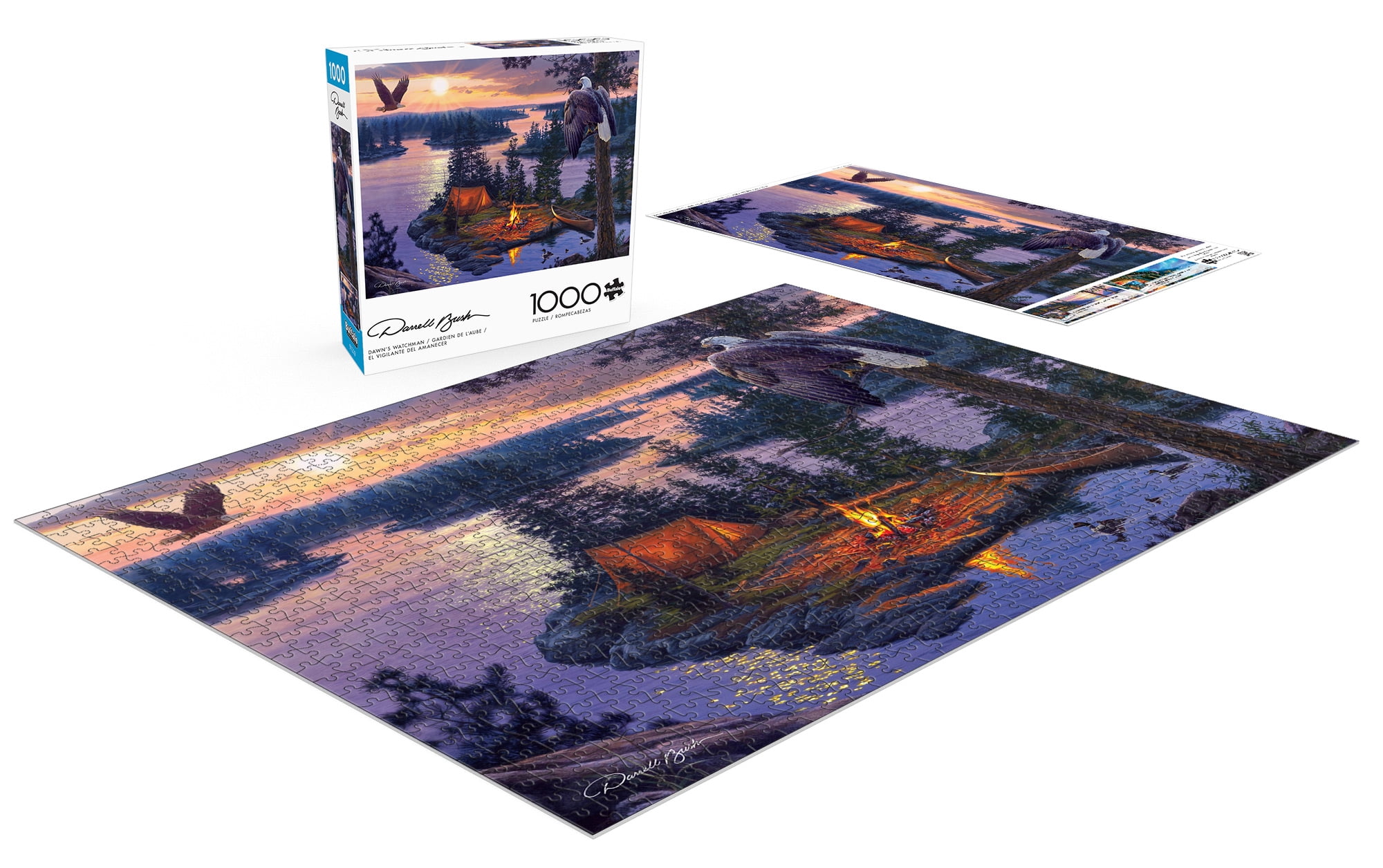 Buffalo Games 1000-Piece Darrell Bush Dawn's Watchman Interlocking Jigsaw Puzzle for Adults Ages 14+