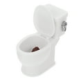 thumbnail image 2 of Phlegsive Doll House Toilet Mini flushing Toilet Toy Doll House Miniature Bathroom Toilet, 2 of 5