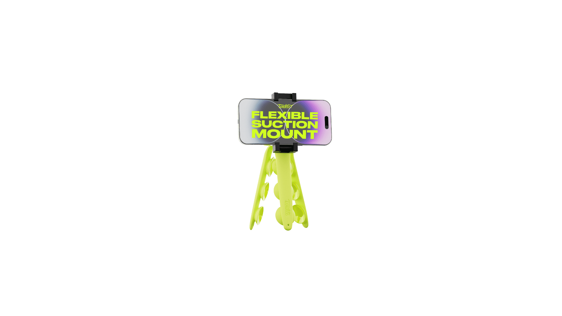 Tenikle Pro Adjustable Compact Tripod for Smartphones, Insta360, GoPro, Yellow, 1 Count