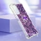 thumbnail image 4 of Funda para Samsung Galaxy A05S con Brillo Líquido Flotante, Purpurina, Parachoques y Anillo Giratorio Soporte, 4 of 5