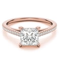 thumbnail image 6 of Auory Lab Created Prong Setting Statement Moissanite Ring for Wife, 6 of 11