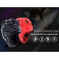 thumbnail image 4 of Football Soft Shell Protective Headgear Rugby Headguards Soft Padded Headgear Football Helmet Adjustable Flag Football Helmet Soc, 4 of 7