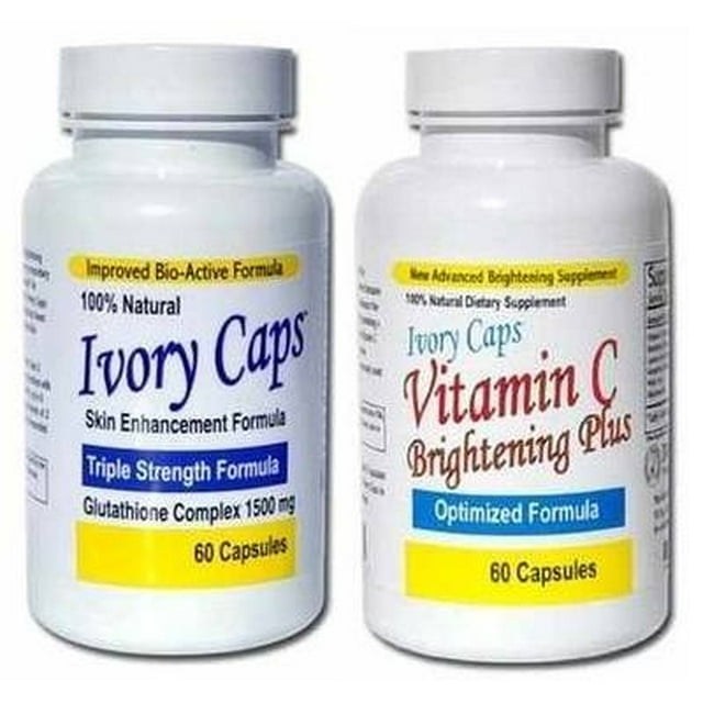 Ivory Caps Pilule de Soutien pour la Peau + Vitamine C Plus