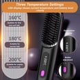 thumbnail image 3 of Numoya-Numoya Go Brush Pro, 2025 New Numoya Gobrush Pro, Numoya Portable Straightener Brush,Gobrush Pro,Rechargeable Hair Straightener, Portable Straightener Brush for Travel (Purple), 3 of 9