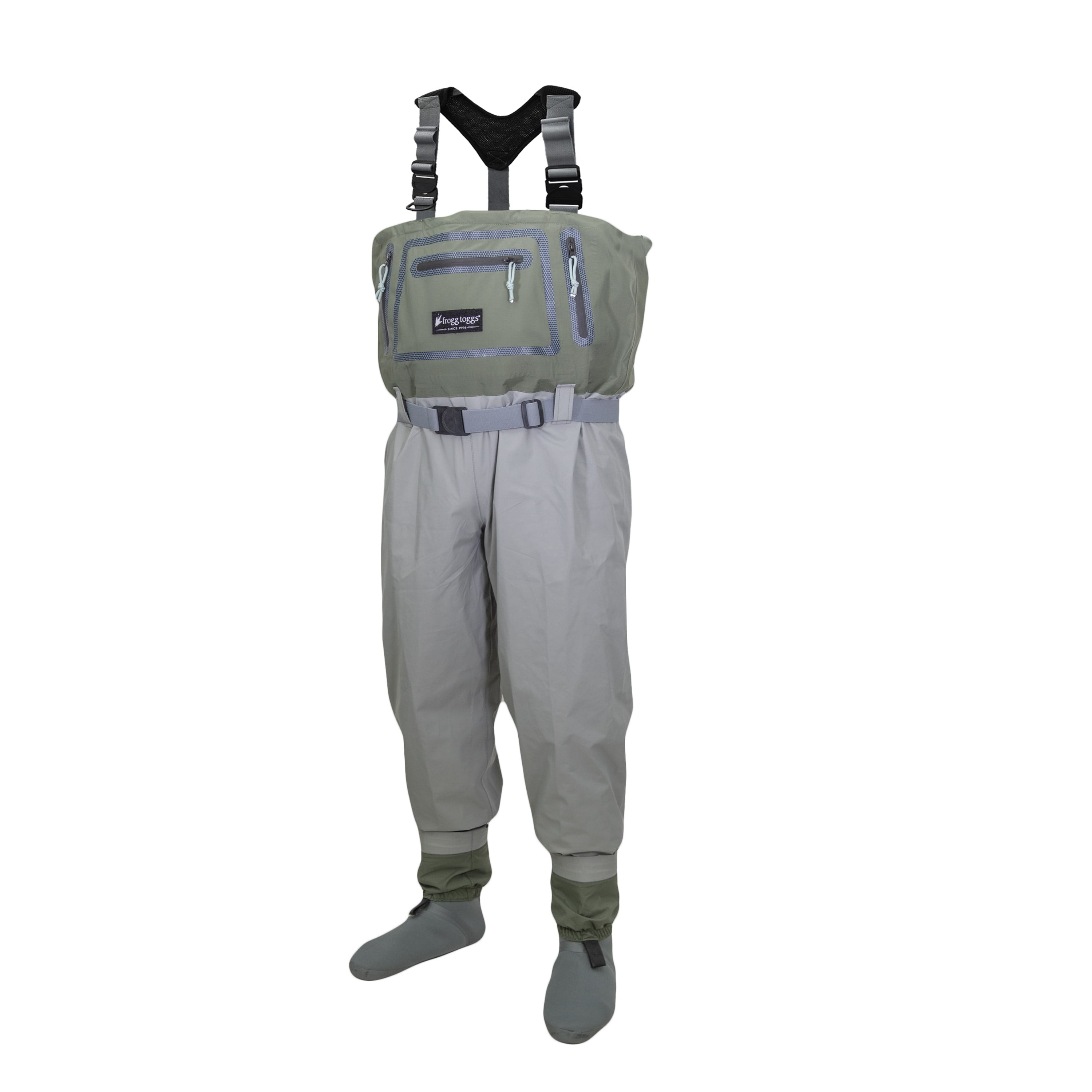 Frogg Toggs Men's Hellbender Elite SF Chest Wader | Green and Gray ...