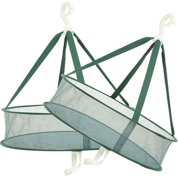 HINTRMENT Flat Mesh Sweater Drying Rack Foldable 2Pcs 17.7X17.7X4.3In