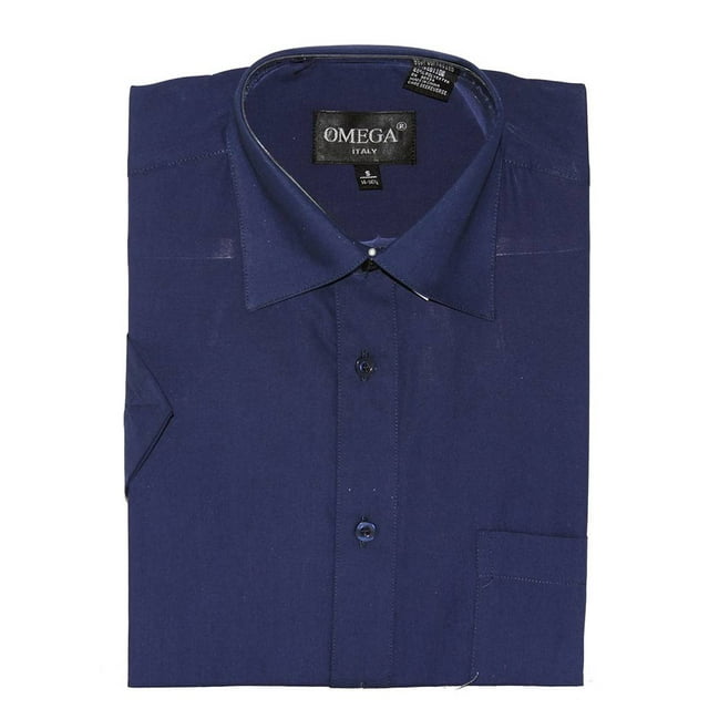 Gravity Threads Chemise Habillée pour Homme à Manches Courtes, G Bleu Marine