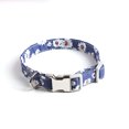 thumbnail image 1 of Dog collar lead knot cotton girl dog collar strap Safety metal clasp adjustable dog collar, 1 of 5
