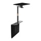 thumbnail image 1 of Soporte para proyector de altura ajustable para escritorio, metal negro, fácil instalación Cabezal de trípode pequeño, 1 of 7