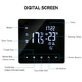 thumbnail image 4 of Riwcyla Smart Controller for Heating LCD Display Touch Screen Week Programmable Underfloor Heating Thermostats for Home Office School Hotel, 4 of 6