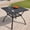 Black 37', variant on DELMANGO 41" Outdoor Dining Table for 4, Metal Round Patio Dining Table with Adjustable Umbrella Hole for Garden, Backyard and Porch, Black