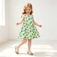 thumbnail image 6 of ATOGUTA Girls Dresses Straps Party Dresses Cute Printed Sleeveless Beach Sundress, Size 1T-11, 6 of 6