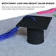 thumbnail image 3 of BEADCEST 6Ud Charming Black Graduation Hat Bottle Toppers for Wine and Beverage Bottles, 3 of 8