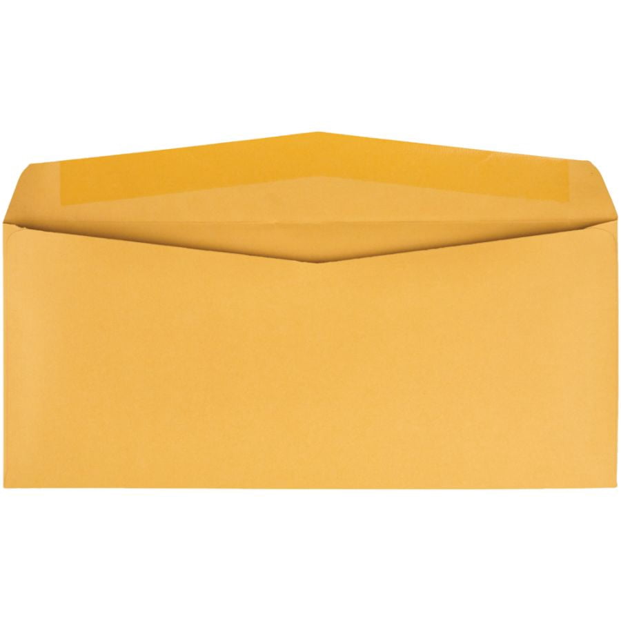 Quality Park Kraft Regular Business Envelopes - Business - 5"W x 11 1by2" L- 28 lb - Gummed - Kraft