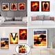 thumbnail image 4 of 4x DIY LandscapeFull Drill Set Resina Rhinestone para Oficina Hotel Cafe Decoración de, 4 of 8