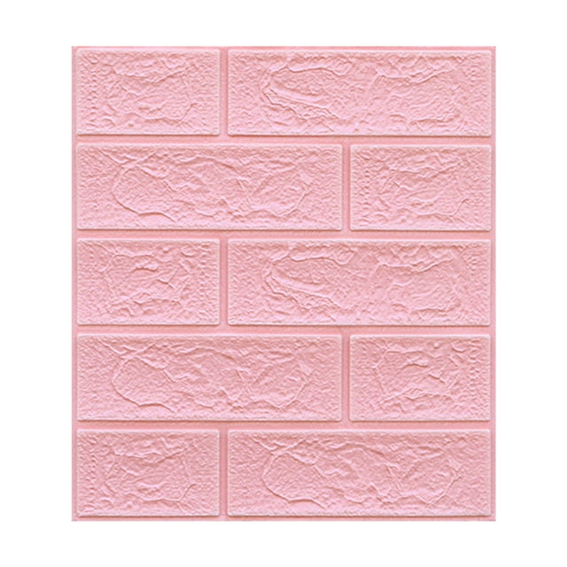 WHEANG Wall Decor New PE Foam 3D DIY Wall Decor Embossed Brick Stone Color Tile Splicing