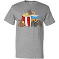 thumbnail image 3 of Inktastic Movie Loving Bats with Popcorn and Soda T-Shirt, 3 of 5