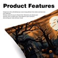 thumbnail image 2 of Halloween Cemetery Throw Pillows Set of 2 with Unique Patterns Covers - Available in 16x16, 18x18, and 20x20 Inches for Various Occasions - Includes Throw Pillow Inserts, 2 of 6