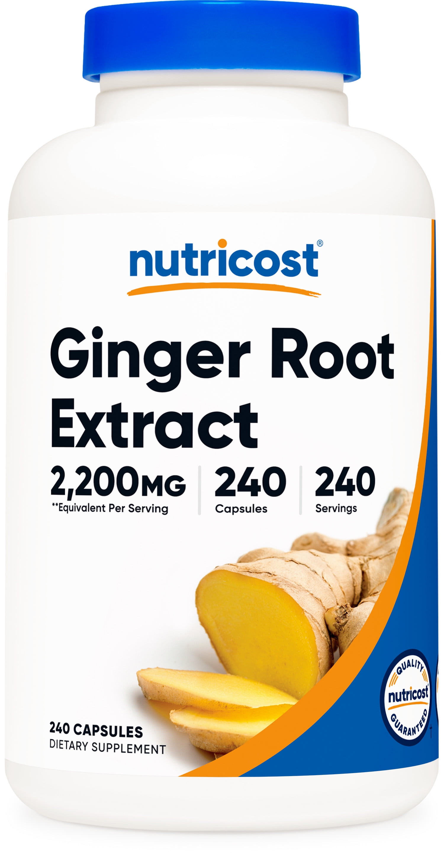 Nutricost Ginger Root Extract 550mg, 240 Capsules Gluten Free & Non