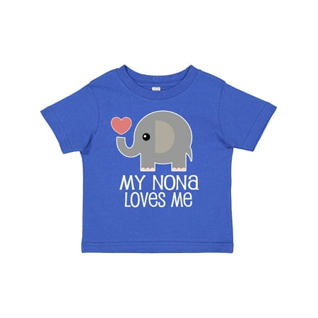 

Inktastic My Nona Loves Me Grandchild Gift Toddler Boy or Toddler Girl T-Shirt