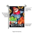 thumbnail image 4 of Harvest Scarecrow Garden Flag 2 Sided Welcome, 4 of 6