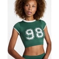thumbnail image 4 of No Boundaries Seamless Cropped Tee and Boyshorts Set, 2 Piece, Women's XS-XXXL, 4 of 5