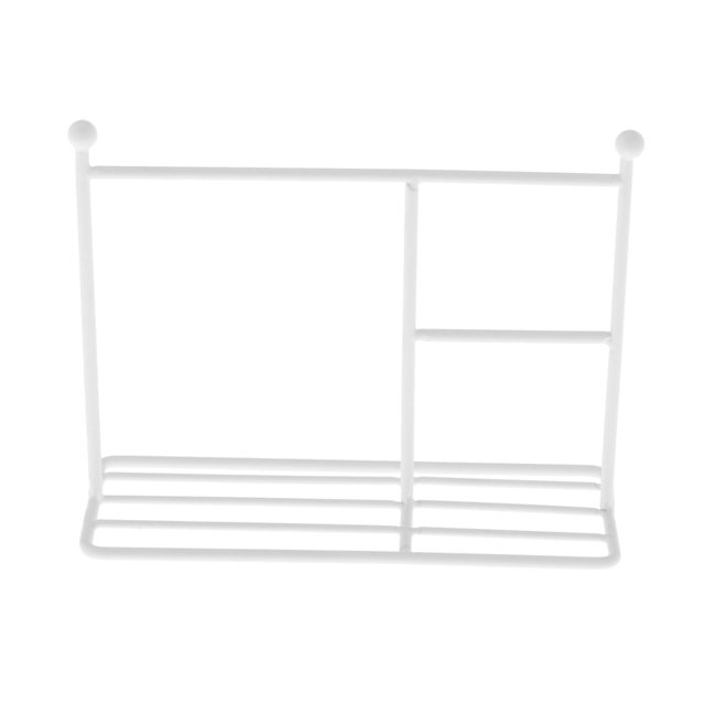 Tendedero para ropa de muñecas, perchas para abrigos y vestidos, 1/6, 1/8 y 1/12 Blanco 35x31cm