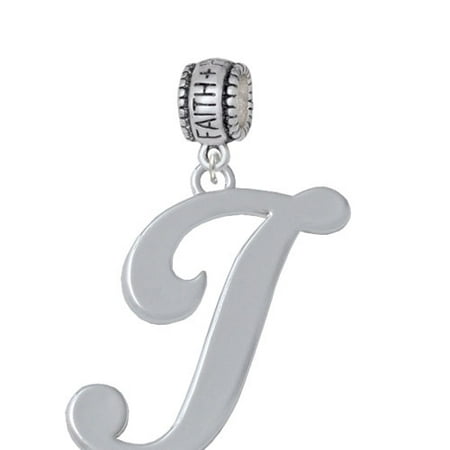 Large Gelato Script Initial - I - Faith Hope Love Charm Bead