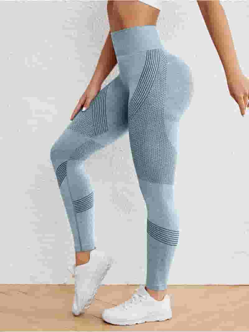 【日本未発売】 High Stretch Sports Leggings, High Waist Seamless Yoga Pants Clothing