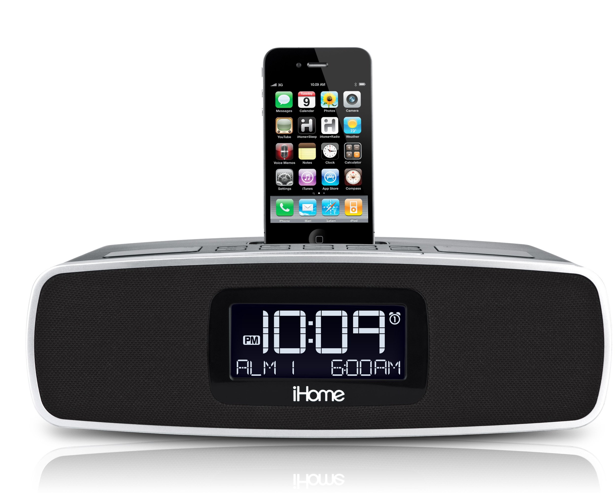 iHome iP92BZ Dual-Alarm Clock Radio for iPod (Black) - image 4 of 5
