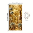 thumbnail image 3 of Black Gold Happy New Year, Large 2026 NYE Front Door for Indoor Outdoor Festive Banner New Year Eve Party Backdrop Decoration, 3 of 8