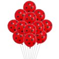 thumbnail image 2 of 12 globos de látex de 12 pulgadas con lunares rojos, negros, azules y verdes, decoración para fiestas de cumpleaños de mariquitas, suministros para fiestas de baby shower para niñas, 2 of 5