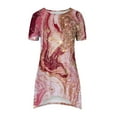 thumbnail image 5 of Blouses à Manches Courtes pour Femmes Mode Été Ample Imprimé Col Rond T-Shirt Manches Courtes Blouse Décontractée T-Shirts d'Été pour Femmes Blouse Manches Courtes T-Shirts d'Été pour Femmes, 5 of 5