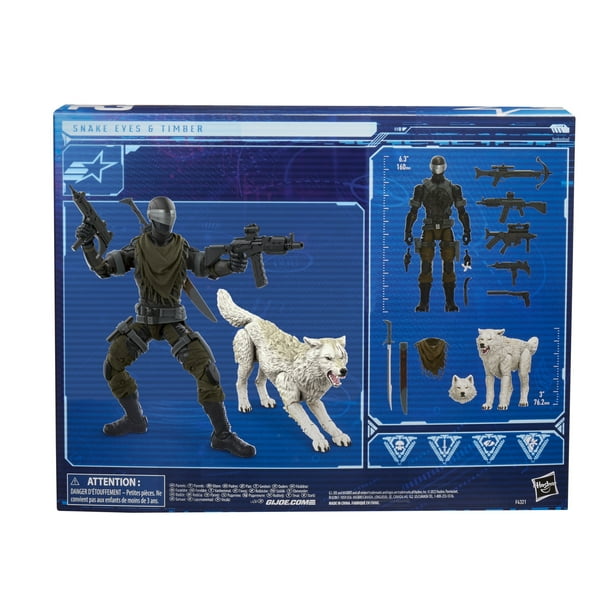 GI Joe Snake Eyes & Timber フィギュアセット Amazon.com: G.I. Joe Retaliation Snake Eyes figure with