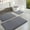2Dark Gray, variant on Yaoyar Bathroom Rugs Sets 4 Pieces, Bath Mats, Super Absorbent Soft Washable Bathroom Carpets,Non Slip Contour Mat Toilet Lid Cover and Bath Rug Mats Shower Mats