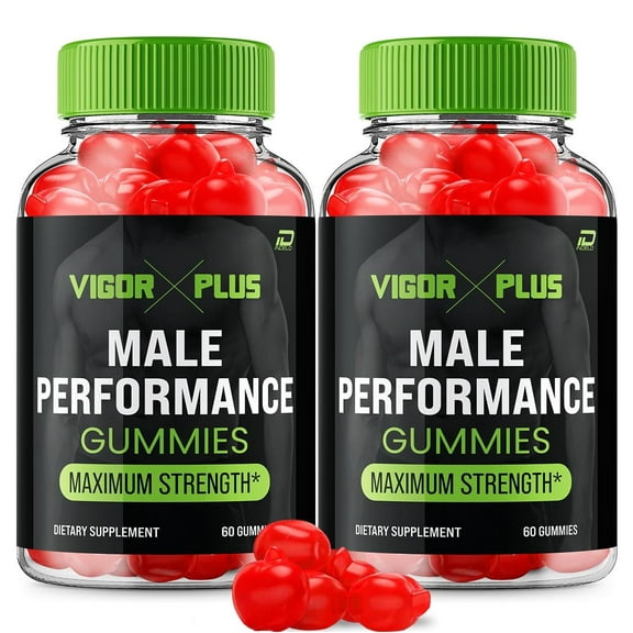 Vigor Plus Gummies for Men – VigorPlus Male Virility Solution, Vigor Plus Overall Daily Health to Support Performance, 2 Pack, 120 Gummies