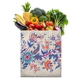 thumbnail image 1 of Vintage Paisley Pattern Reusable Tote Bag - Large Capacity Grocery Bag with Ethnic Decorative Art, Foldable & Durable, 1 of 4