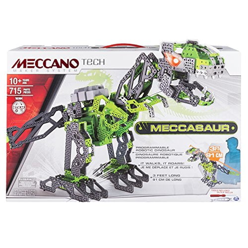 Meccano Meccasaur Programmable Robotic Dinosaur - 715 Piece