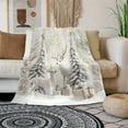 thumbnail image 2 of Cozy  Throw Blanket - Super Soft Fleece with Festive Reindeer & Tree Design, Perfect for Couch or Bed, Machine Washable, All-Season Comfort,  Decor, 2 of 7