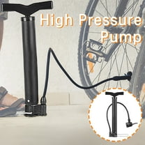 High Pressure Bicycle Pump | Portable Carbon Steel Air Inflator | Non Slip Pedal | Fast Inflation | For Basketball Car Motorcycle Tire | 340g | Compact Size 31cm x 13cm | Includes 1 Pump