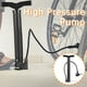 thumbnail image 1 of Bomba de aire de alta presión para bicicleta | Baloncesto | Coche | Motocicleta - Acero al carbono portátil | Inflado rápido | Pedal antideslizante | Ligero 340g | Tamaño compacto 31cm x 13cm, 1 of 8