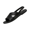 thumbnail image 2 of Wide Width Shoes for Women, Orthopedic Bunion Corrector Sandals,2026 Open Toe Solid Color Casual Summer Walking Sandals,Fashion Breathable Adjustable Hook Loop Straps Flat Beach Sandals, Black 5.5, 2 of 9