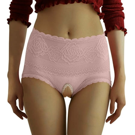 Crotchless Panty Naughty Panties Red Lace Brief Women s Sexy Lingerie & Underwear Women s Lingerie Crotchless XL