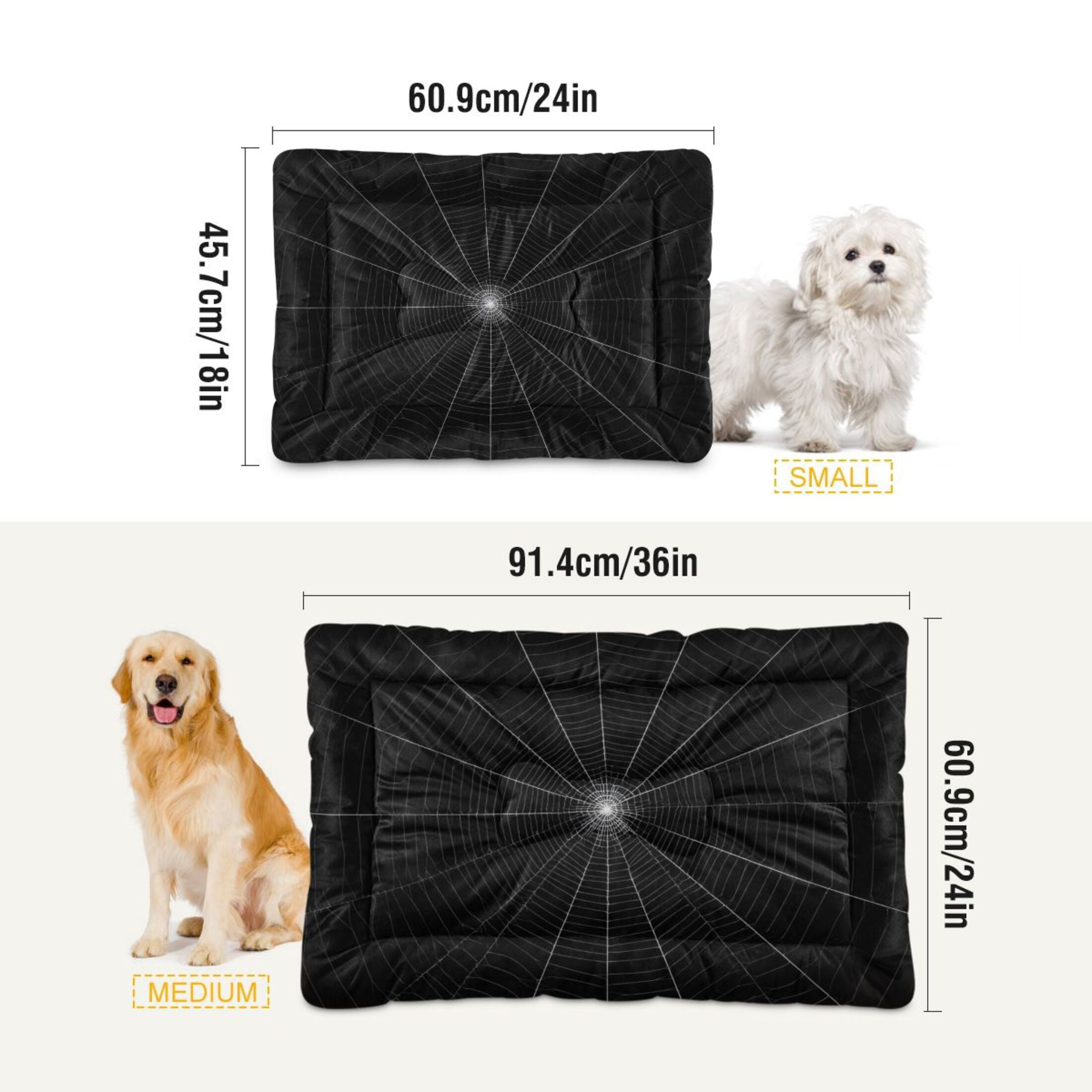 Cozy Mat Pet Bed Indoor Outdoor Warm Soft For Cat Dog Puppy(S/M) Grid
