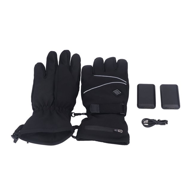 Guantes de temperatura ajustable, guantes de calefacción eléctrica, 3 guantes con batería de litio, guantes de calefacción eléctrica, grado profesional