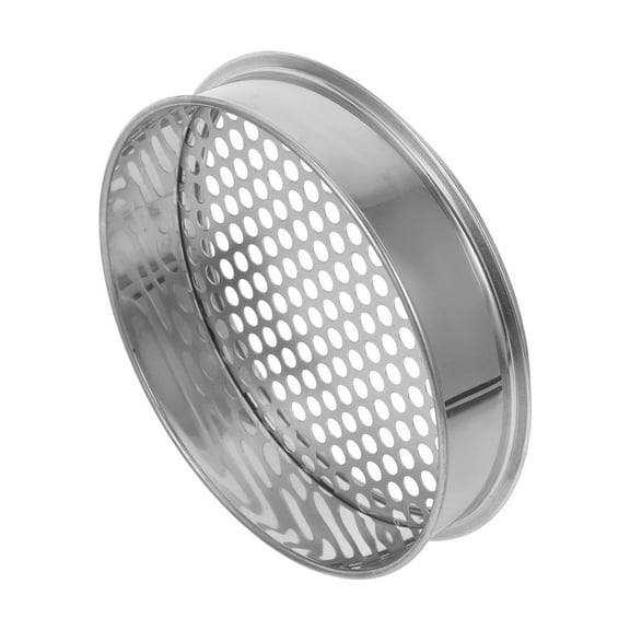 RUNROTOO Garden Soil Sieve Stainless Steel Sifting Pan 1Pcs For Gravel And Dust Straining